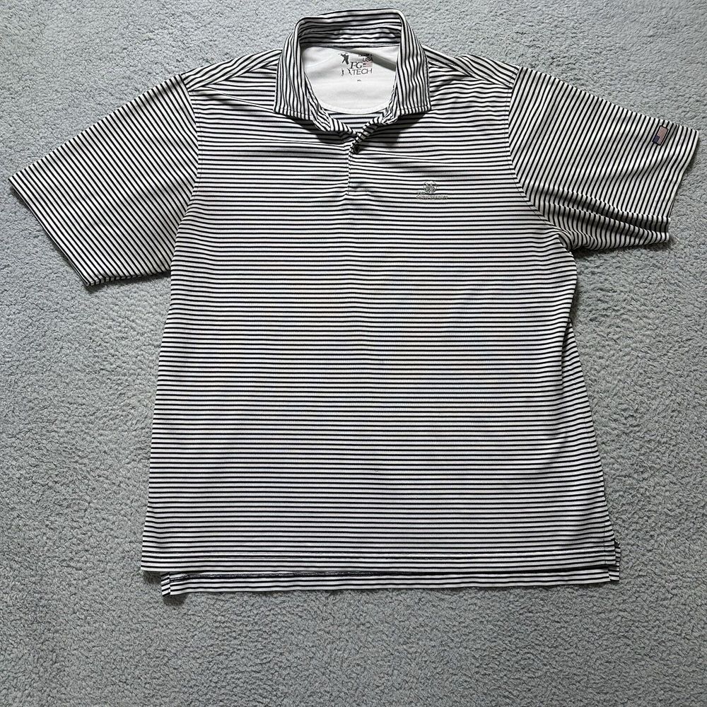 Fairway & Greene Polo Shirt Men's XL FG Tech Golf Short Sleeve Made In‎ USA Logo